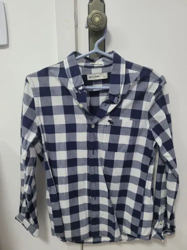 Camisa xadrez Abercrombie kids
