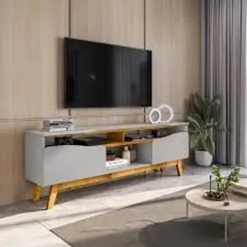 Rack Ilhabella 2Pts Off White.Nature Bechara Moveis - Entrega Rápida!