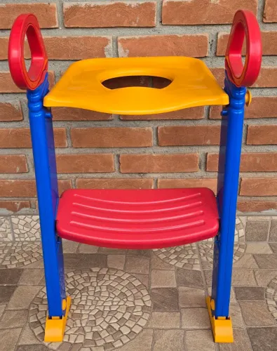 Troninho Infantil Assento Redutor de Vaso Sanitário Com Escada Para Desfralde  