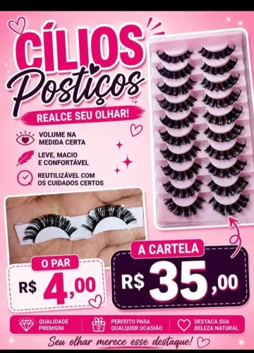 CÍLIOS POSTIÇOS TUFINHOS