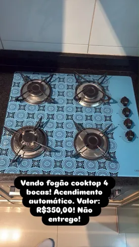 Fogão seminovo, pagamento somente a vista ou pix