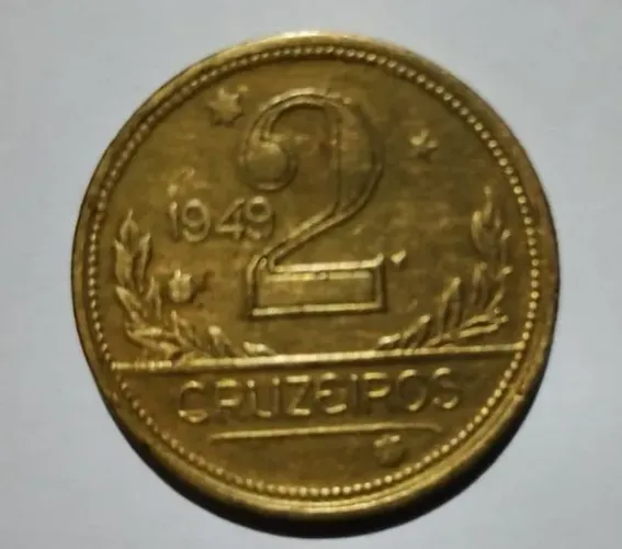 Moeda de 2 Cruzeiros de 1949 - Ótimo Estado.