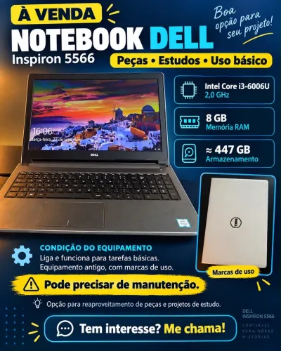 Notebook Dell Inspiron 5566