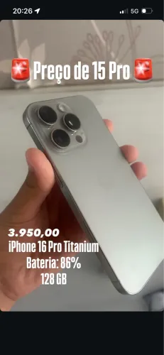 IPHONE 16 PRO pra vender logo!!