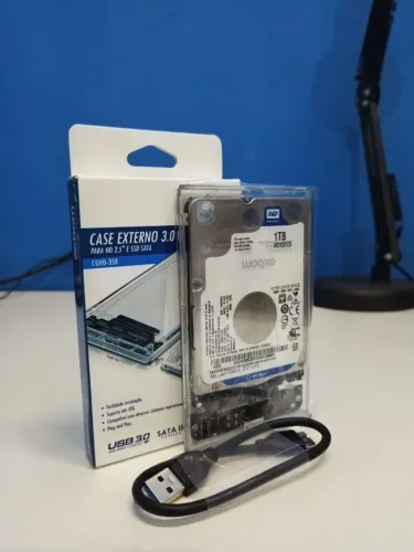 HD Externo 1TB (case acrilica + HD)