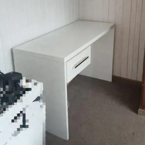 Bancada para estudos em MDF branca