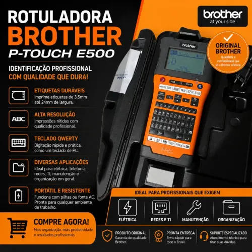 ROTULADORA BROTHER P-TOUCH E500