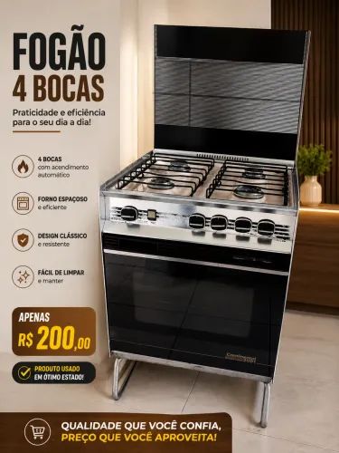 Fogão 4 bocas Continental