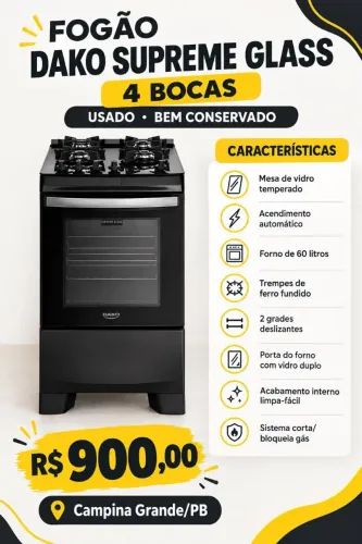 Vende-se fogão 04 bocas