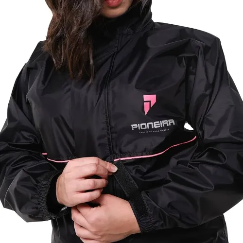 Conjunto Capa de Chuva Pioneira Feminina + Luvas X11 Moto (Excelente Estado)