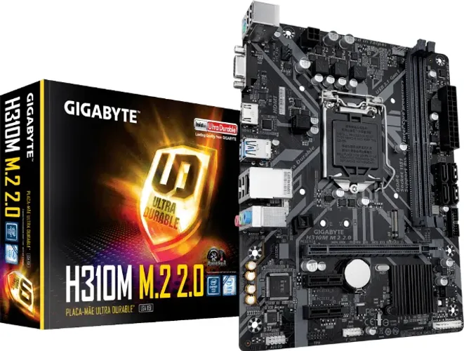 Placa Mãe Gigabyte H310M M.2 2.0 Intel Lga 1151 mATX DDR4 Com Caixa