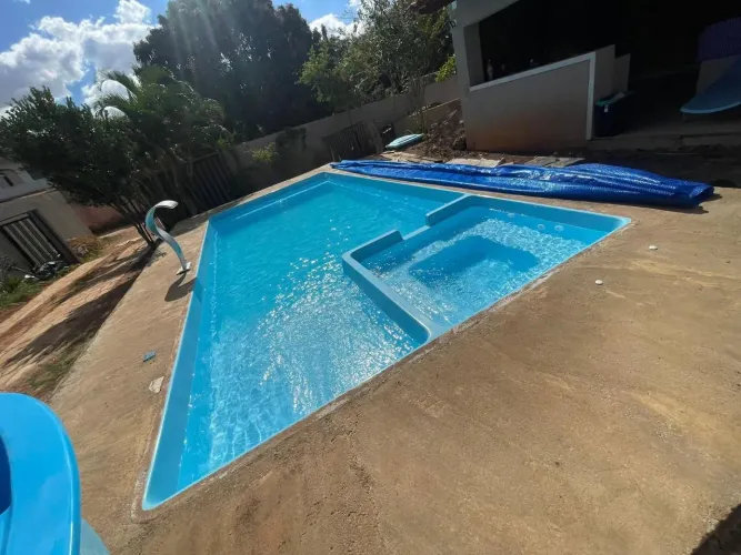 Piscina de fibra Spar e praia 9 metrooss perfeita para seu imóvel!!!!!!