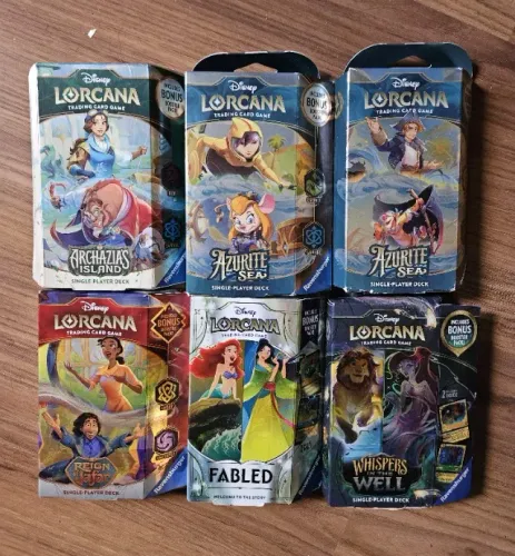 Lote 6 starter decks Lorcana