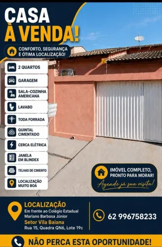 VENDO CASA OU ÁGIO EM CAMPOS BELOS - GO