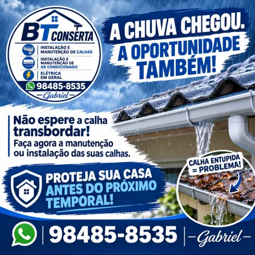 Instalação é manutenção de calhas