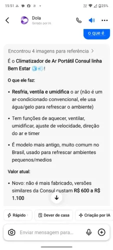 Climatizador portátil
