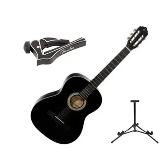 Violão Acústico Giannini com Acessórios Fender (S-14 BK)