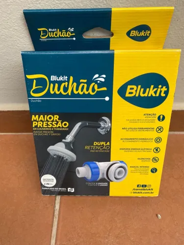 Pressurizador Duchão Blukit - Aumenta Pressão do Chuveiro e Torneira | Novo