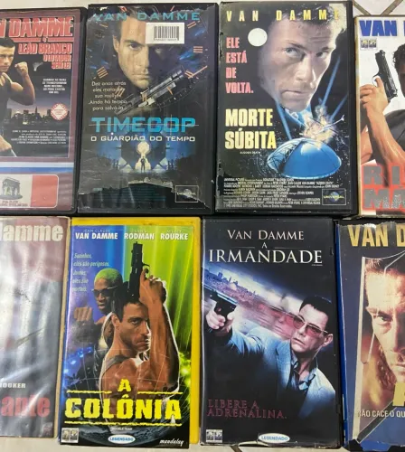 Lote fitas VHS filmes Van Damme