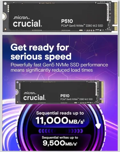 SSD Crucial 1TB P510 Gen 5