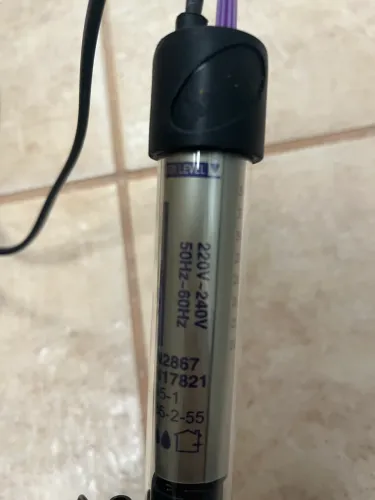 Termostato e termômetro para aquário
