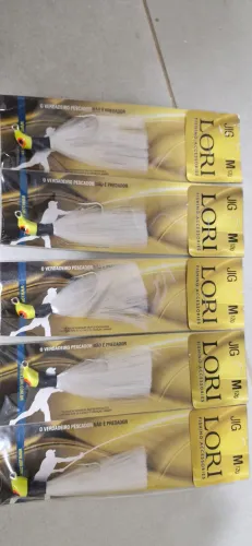 Jig lori 12g Branco Cabeça amarela