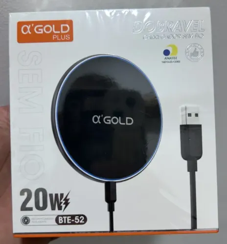 Carregador Magnético Sem Fio 20W - Rápido, Seguro e Universal