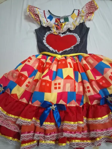Vestido festa Junina - marca Fanfarrinha