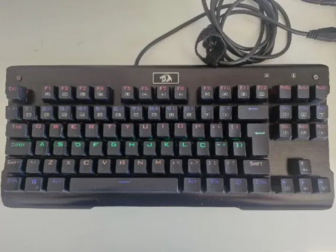 Teclado Mecânico Gamer Redragon Visnu Rainbow