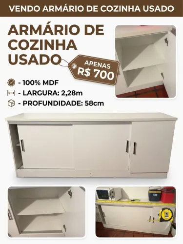 Balcão 100% mdf usado