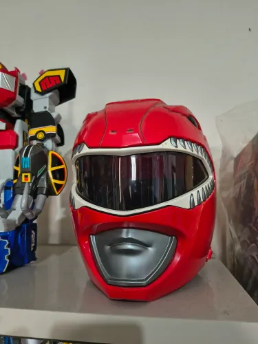 Capacete Power Rangers vermelho lightning collection hasbro
