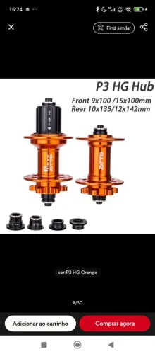 Pa Cubos 32f Ztto Padrão Shimano, Raios Flats Ou Normais