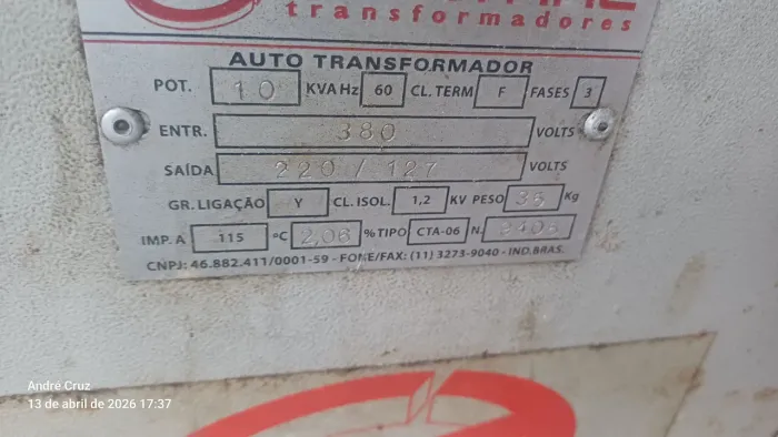 Transformador 220v x 380v