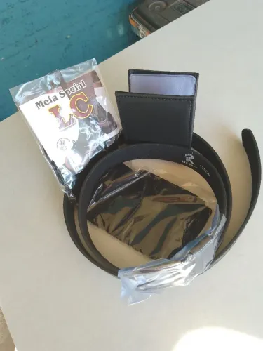 Kit meias social masculino cinto masculino de couro carteira porta cartão 