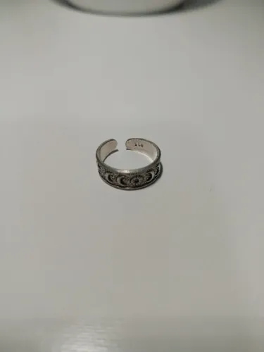 Anel de Prata 925 para Dedo do Pé/Falange - Lua e Estrela, Estilo Boho