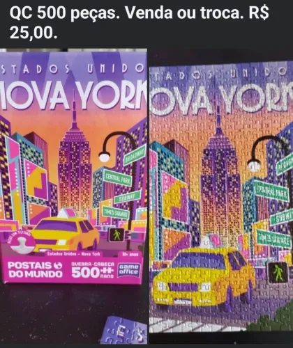 Quebra cabeça 500 peças.