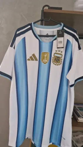 Camisa Argentina - Tailan... - Copa 2026 - Tamanho G