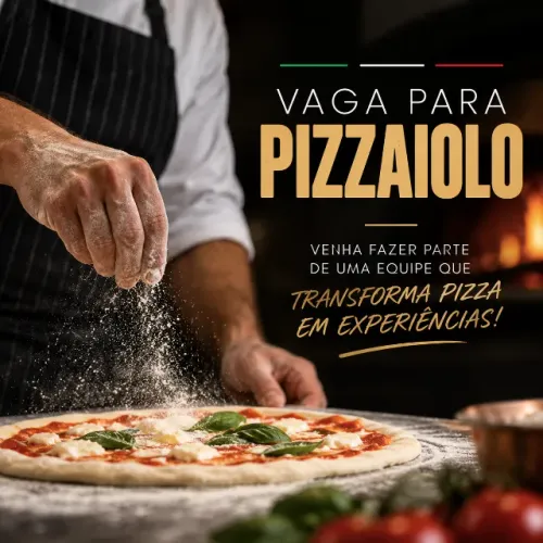 Pizzaiolo com Experiência | Niterói | Salário + 10% + Benefícios