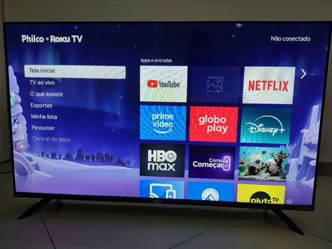 Smart TV 43" Philco Full HD Android TV Borda Infinita<br><br>R$ 900,00