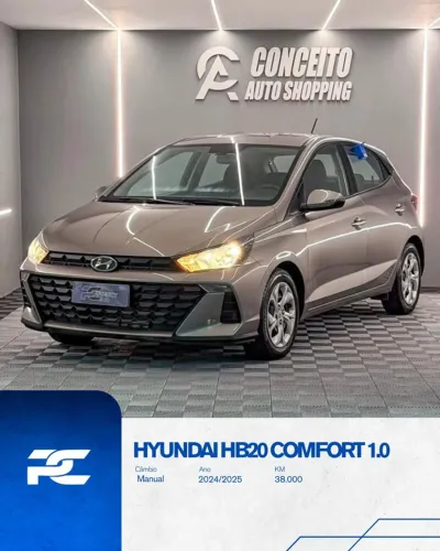 Hyundai HB20 Comfort Plus 1.0 TB Flex 12V Mec. 2025
