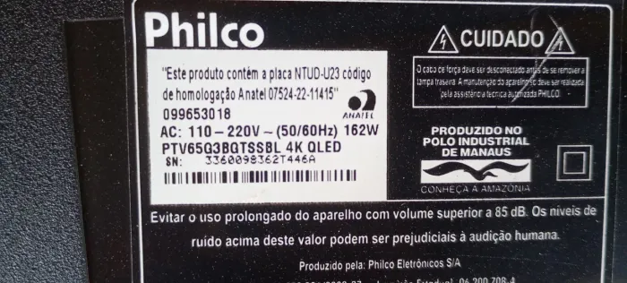 Philco 65g3bgtss display quebrada