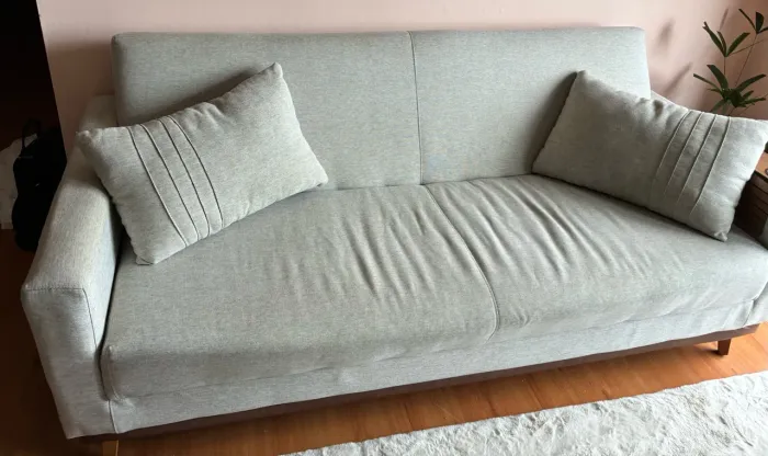 Sofá cama 3 Lugares Reclinável Linho Matrix Esther