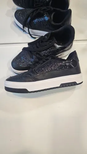 Tenis glitter preto