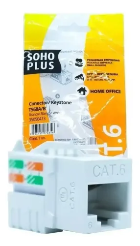 Keystone Cat6 Furukawa Soho Plus Original Rede Gigabit - FURUKAWA