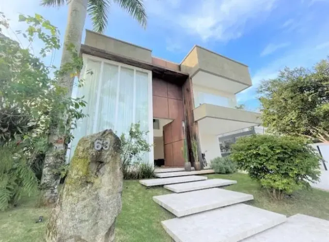 Casa moderna para Locação Anual em condomínio fechado na Praia da Enseada, Guarujá, SP | Q