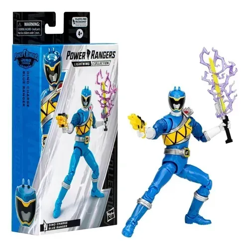 Power Rangers Lightning Boneco Dino Charge Blue Ranger 16cm - Hasbro F4515