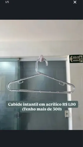 Cabides em acrilico