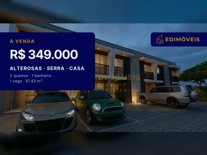 Seu Novo Lar: Casa com Quintal Privativo em Alterosas  Serra/ES