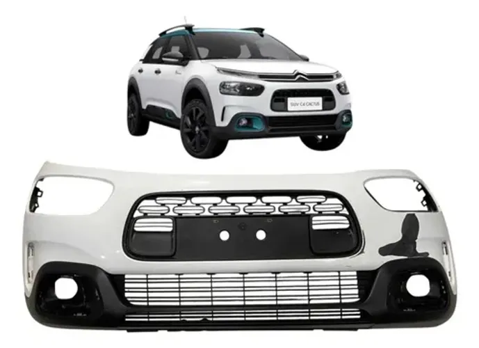 Parachoque Dianteiro Citroen C4 Cactus 2018 A 2024 Original Branco