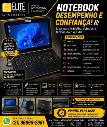 Notebook Dell Latitude E5420